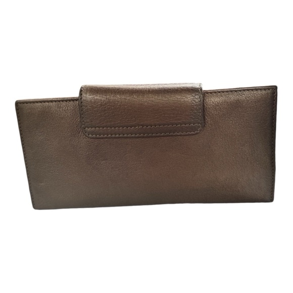 Salvatore Ferragamo Gancini Brown Leather Bifold Wallet - Picture 7 of 15